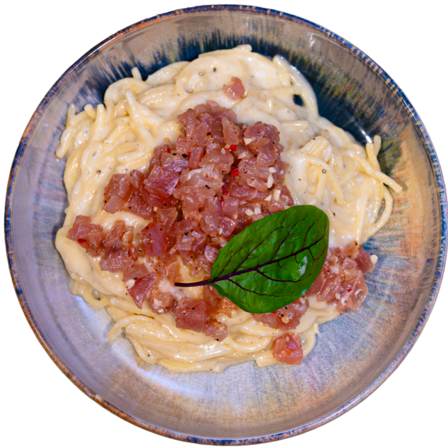 SPAGHETTI Z TATAREM Z TUŃCZYKA