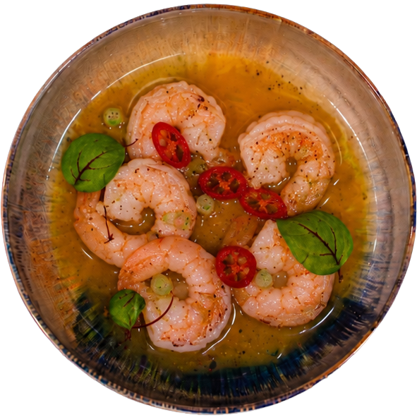 krewetki w limoncello